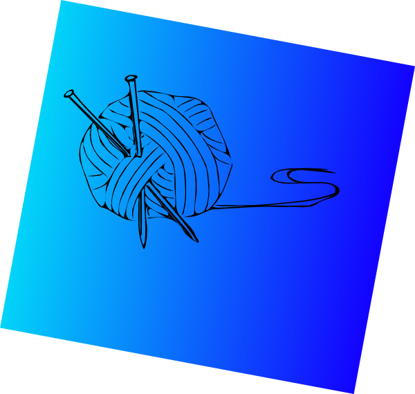 Knitting Needles With Ball Of Yarn Svg Clip Arts 600 - Png Download (600x569), Png Download