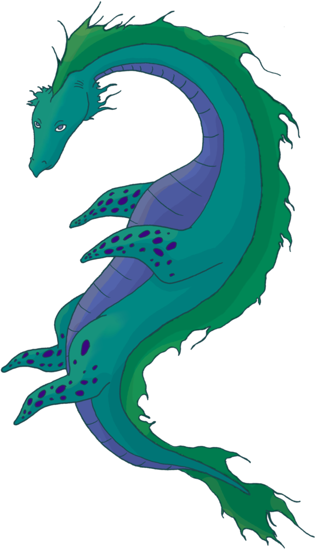Sea Monster Transparent Clipart (685x1167), Png Download