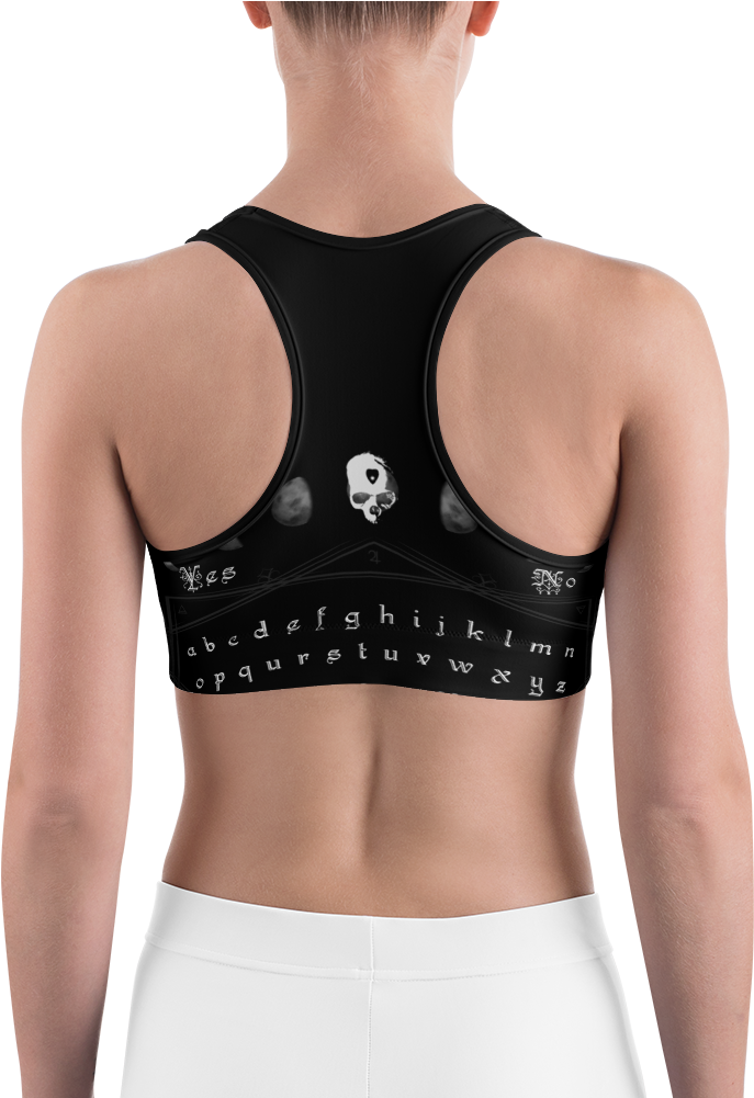 Ouija Moon Board Sports Bra - Sports Bra Clipart (1000x1000), Png Download