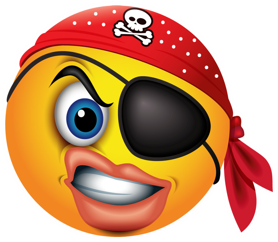 Facebook Pirate Emoji , Png Download Clipart (955x831), Png Download