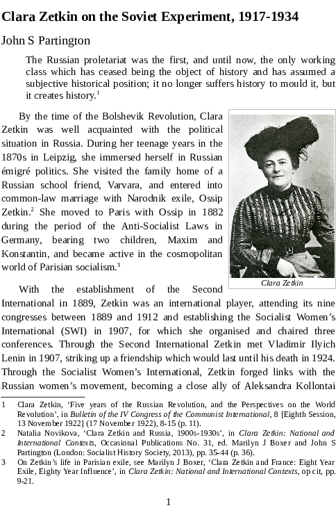 Pdf - Clara Zetkin Clipart (595x842), Png Download