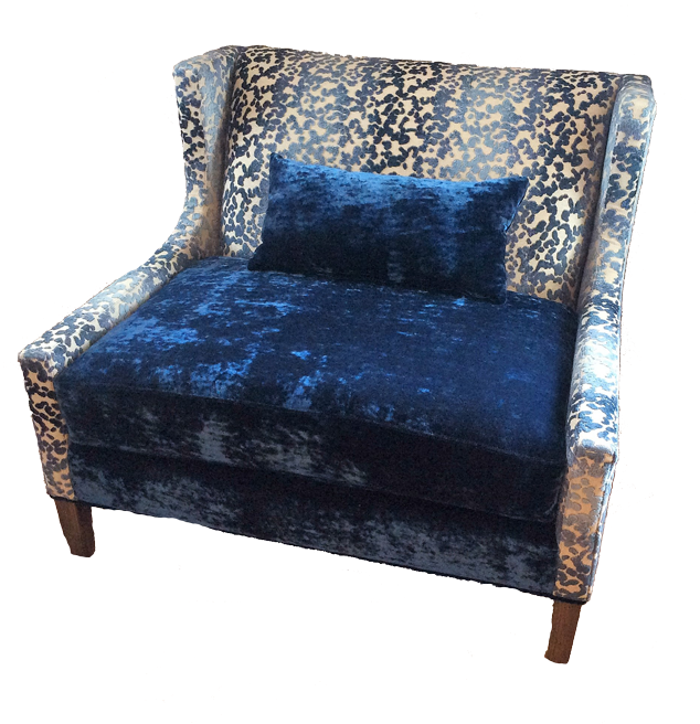 Benches And Ottoman - Club Chair Clipart (718x718), Png Download