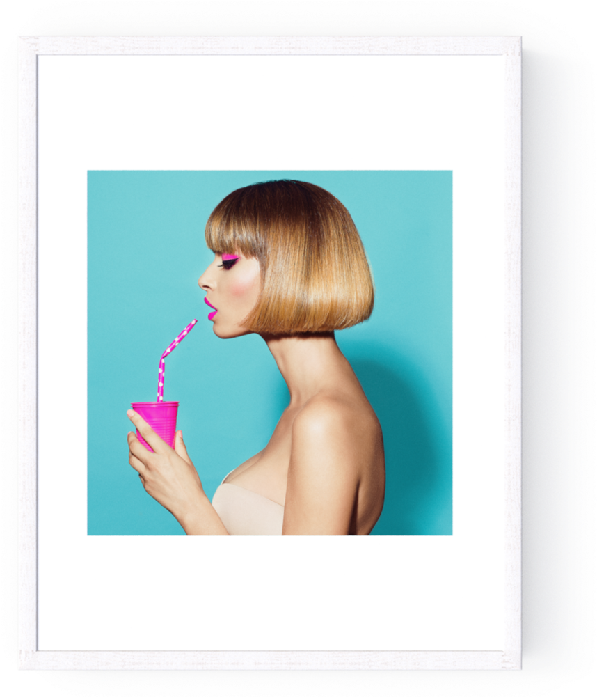 Photo Haircut - Girl Clipart (1000x1000), Png Download