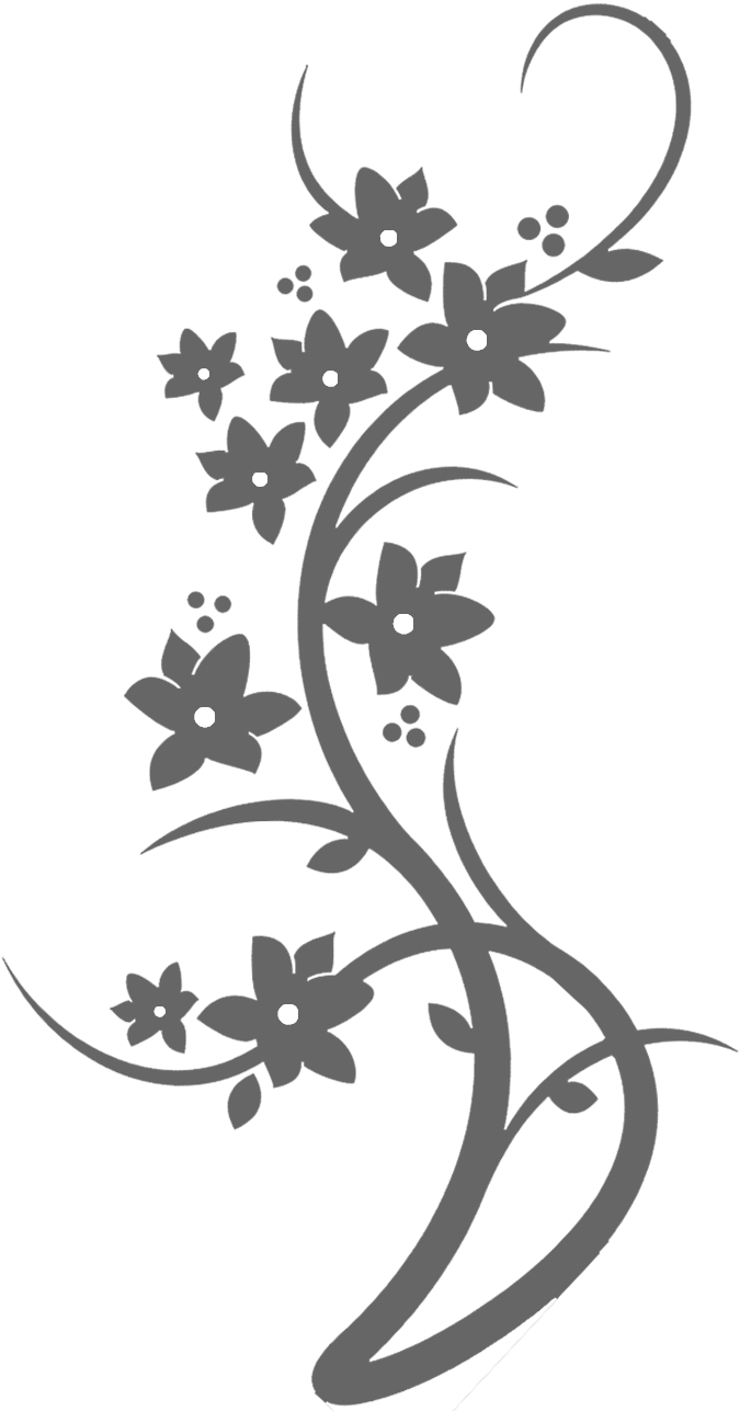 We'd Love To - Flower Arabesque Clipart (832x1400), Png Download