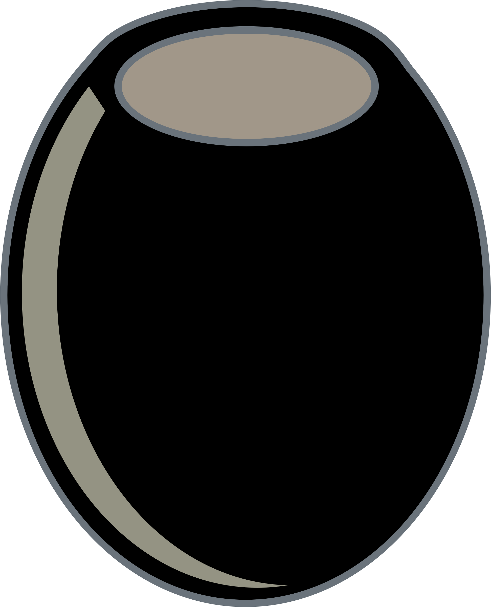 This Free Icons Png Design Of Black Olive Clipart (1942x2400), Png Download