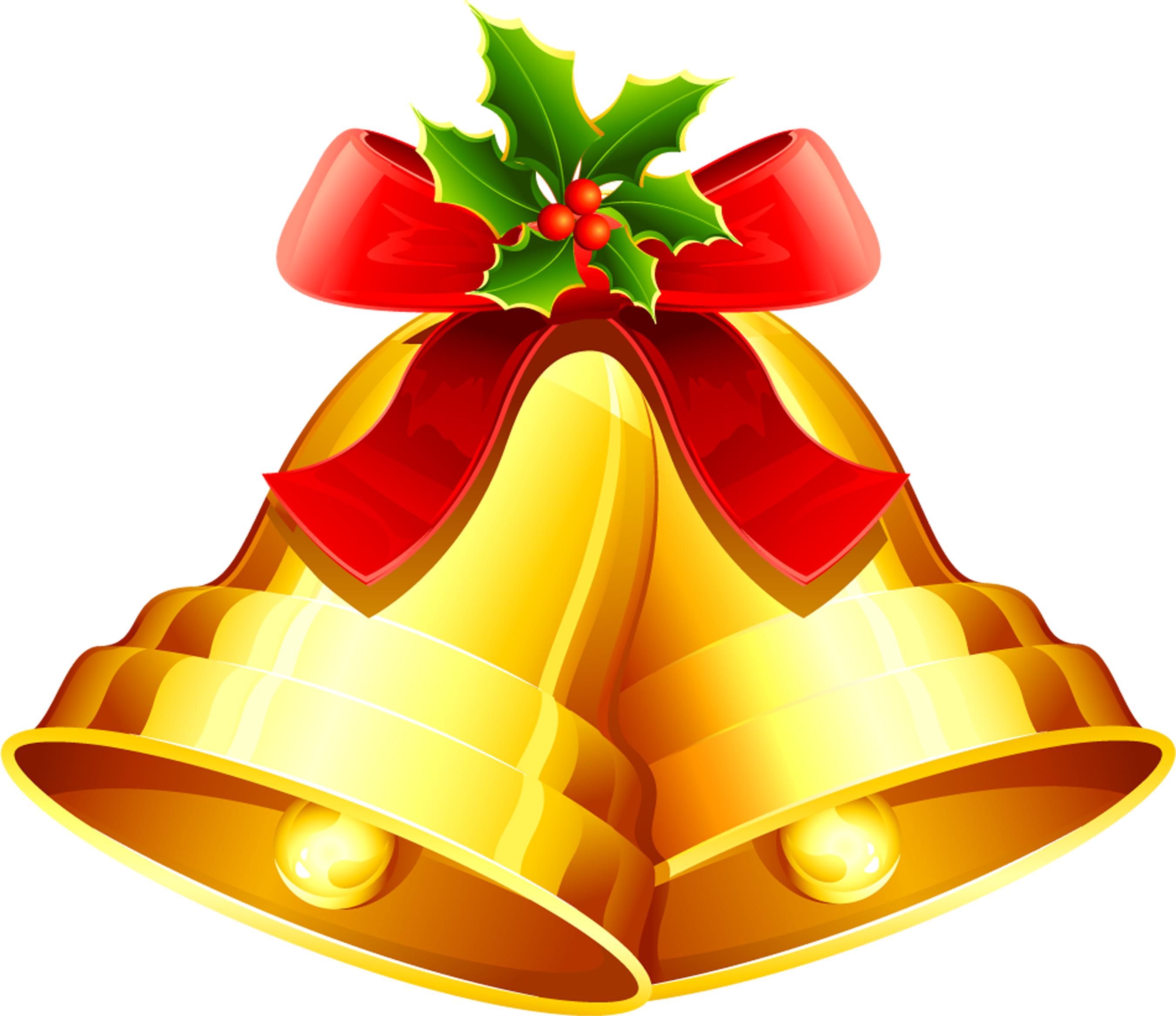 Christmas Bell Vector Png Clipart (2700x2333), Png Download