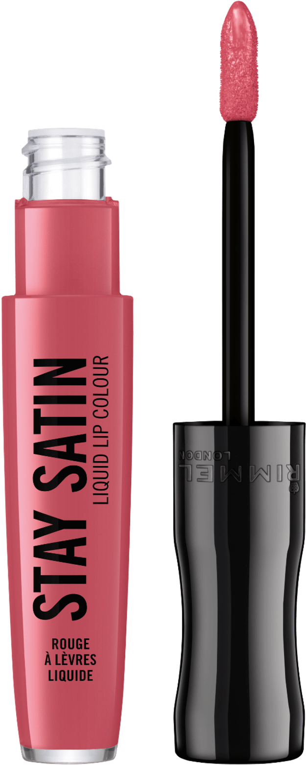Stay Satin Liquid Lip Colour - Rimmel London Stay Satin Liquid Lip Color Clipart (780x1783), Png Download