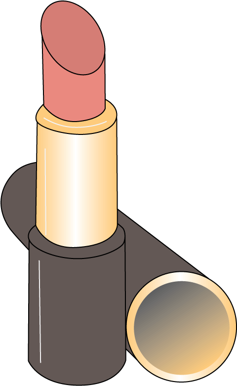 Lipstick Clipart Kid - Lipstick Clipart - Png Download (500x795), Png Download