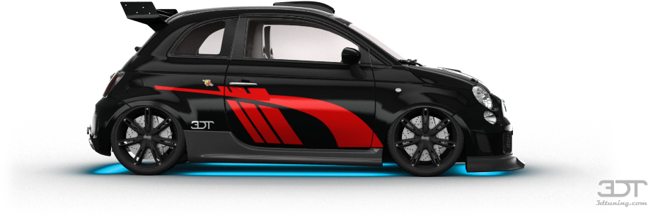 Fiat Tuning Transparent Png - Ricer Fiat 500 Clipart (1004x373), Png Download