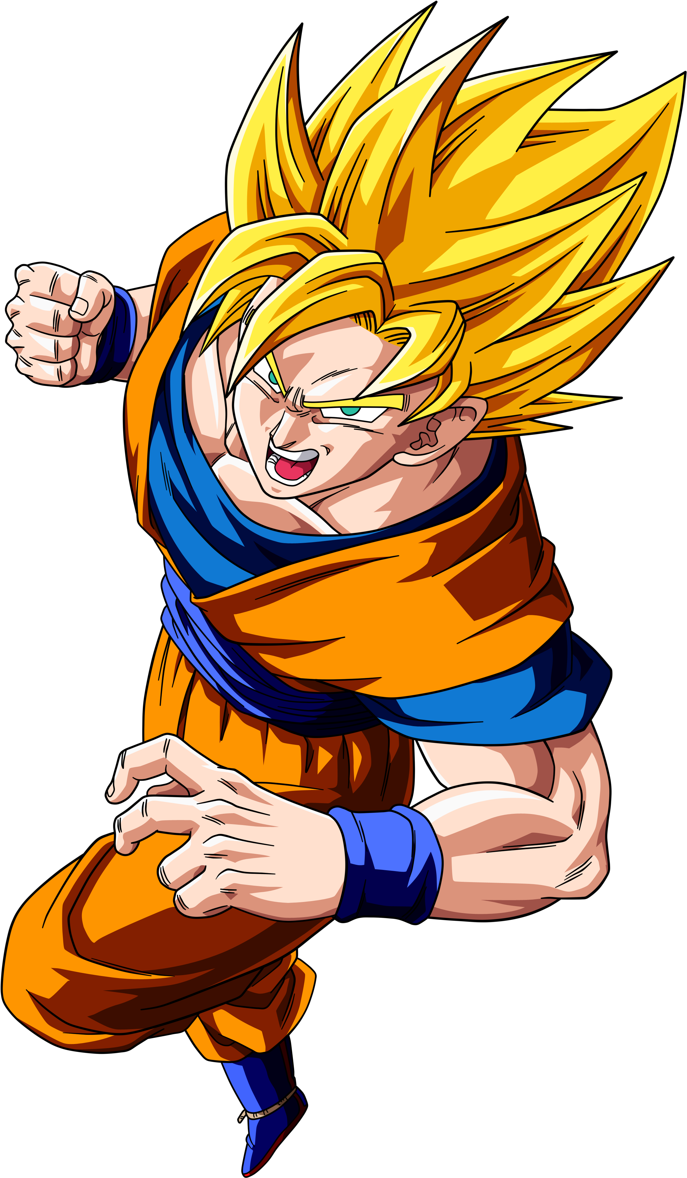 Dragon Ball Goku Png Clipart - Dragon Ball Goku Png Transparent Png (2376x4000), Png Download