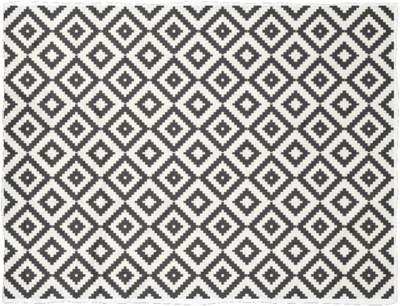 Aztec Diamond Pattern, Black Ivory, Graphic Print Blanket, - Textile Pattern Fill In Corel Draw Clipart (600x600), Png Download