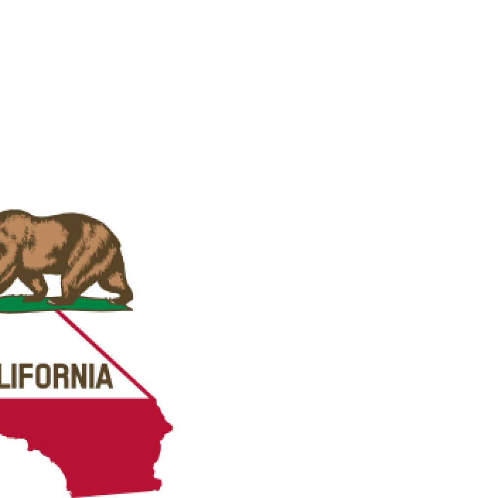 California Bear Outline State Of California With Bear - State Of California Clip Art - Png Download (1024x1024), Png Download