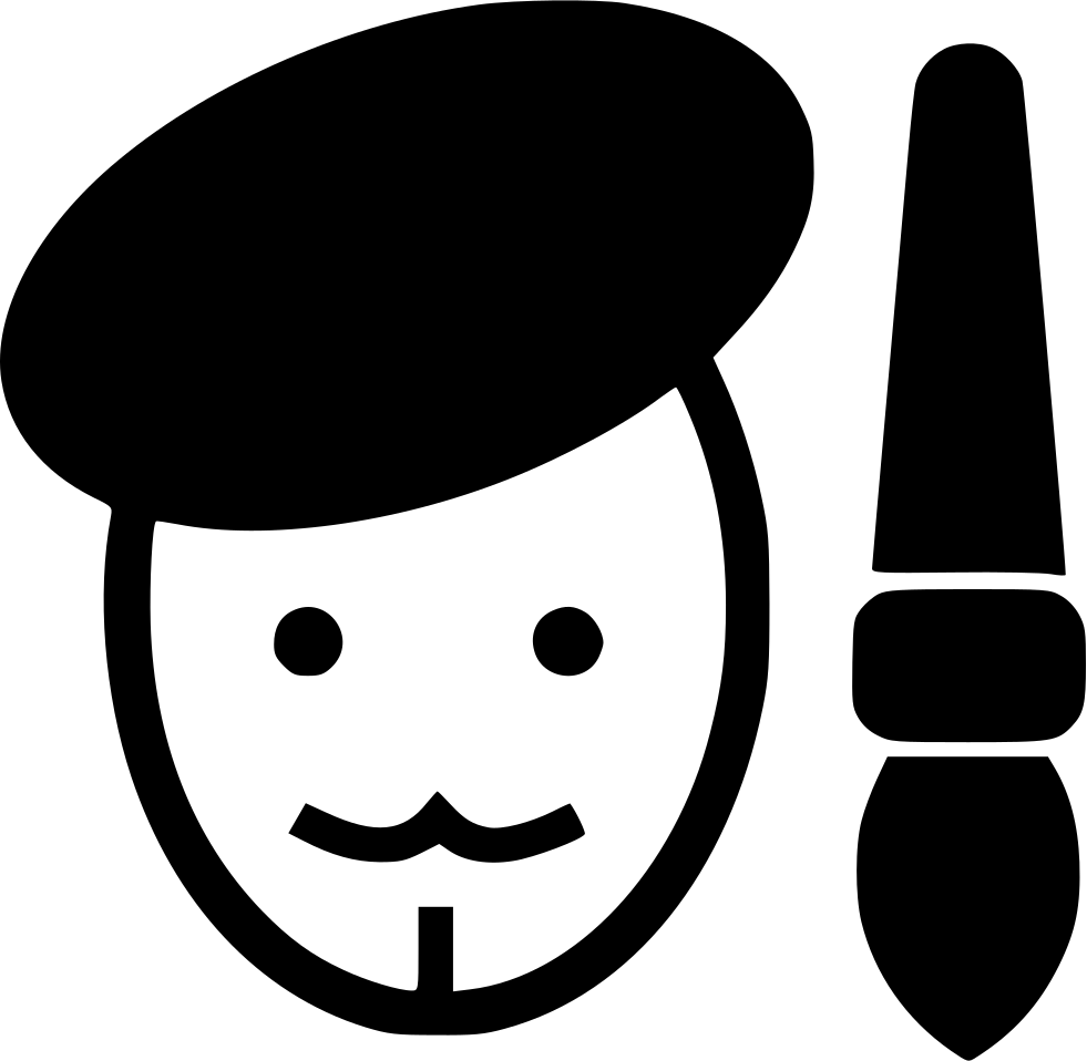 Png File Svg - Face Painting Icon Png Clipart (981x958), Png Download