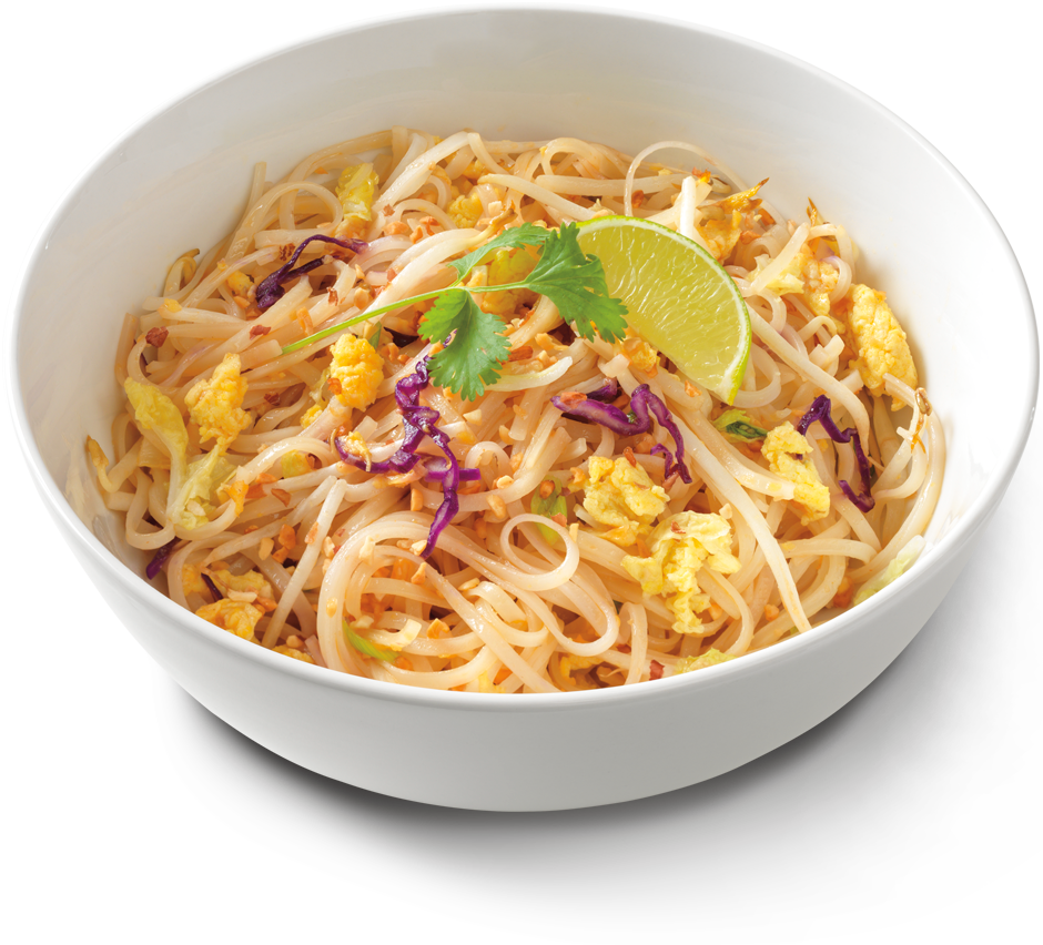 Rice Noodle Stir Fry With Scrambled Egg - Noodles & Company Pad Thai Clipart (940x852), Png Download