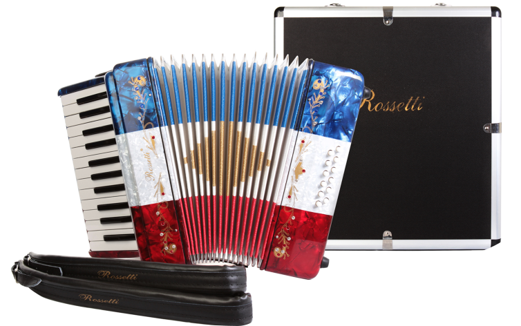 Rossetti 12 Bajos, 25 Teclas Acordeón Piano - Accordion Clipart (754x472), Png Download