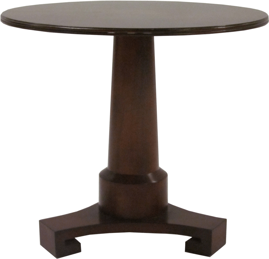 Thomas Pheasant Pedestal Side Table By Baker - Outdoor Table Clipart (1142x1142), Png Download
