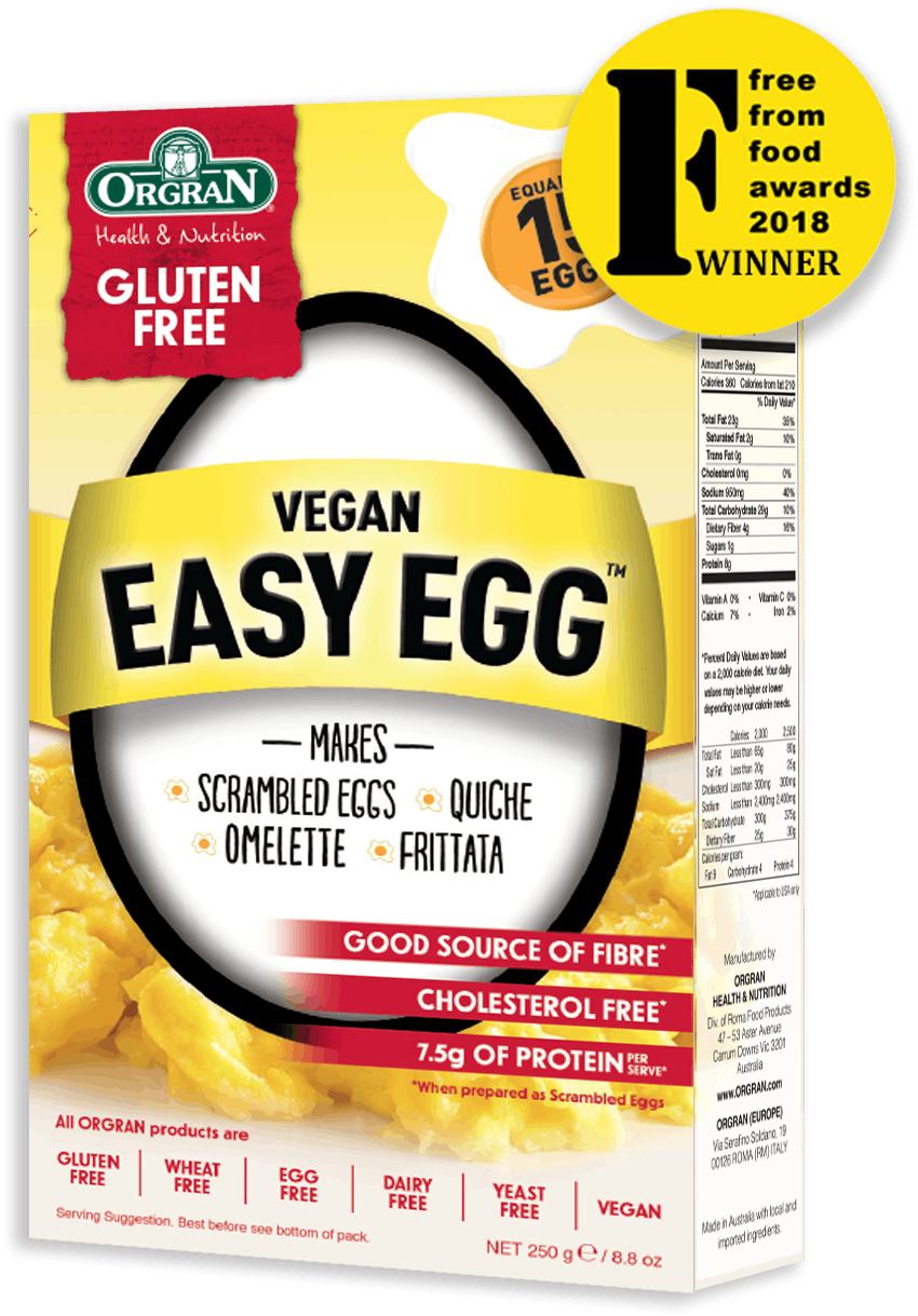 To Read More About The Vegan Easy Egg™ Or Visit Orgran's - Orgran Vegan Easy Egg Clipart (1063x1299), Png Download