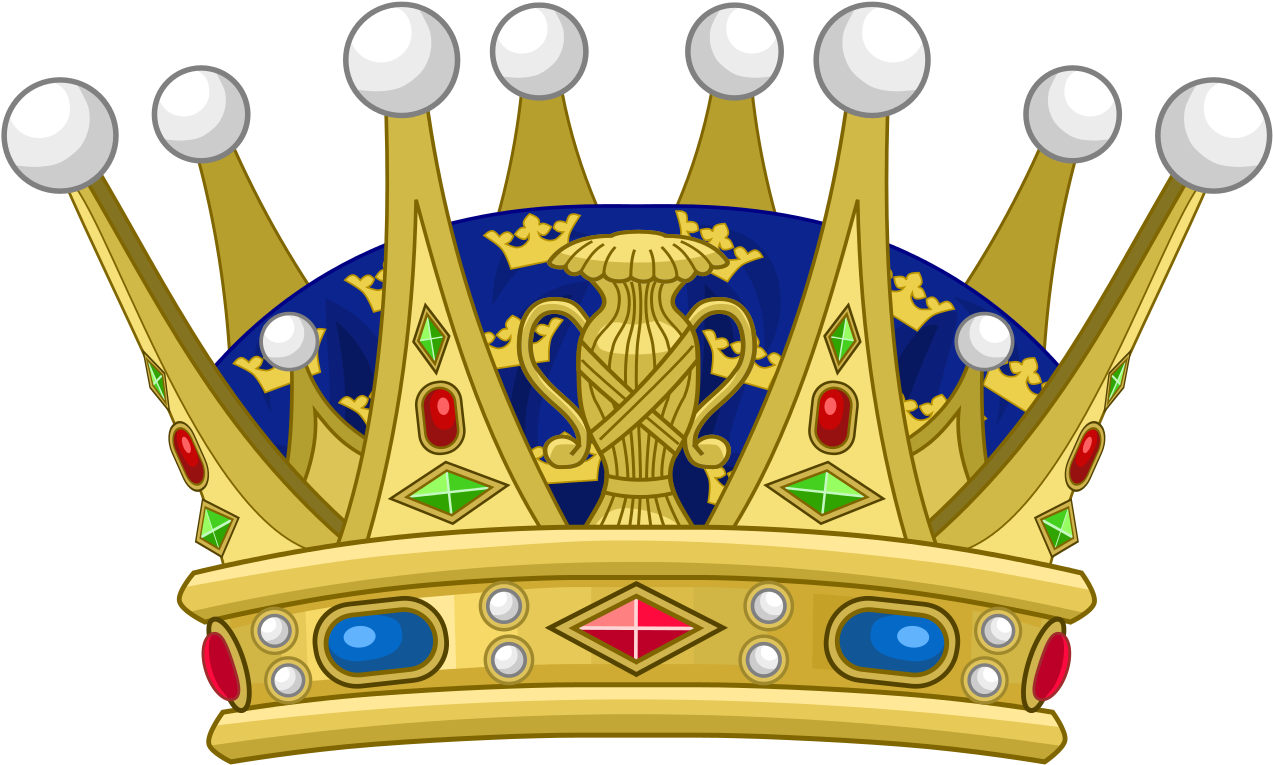 Crown Of The Crown Prince Of Sweden - Crown Prince Clipart (1280x769), Png Download
