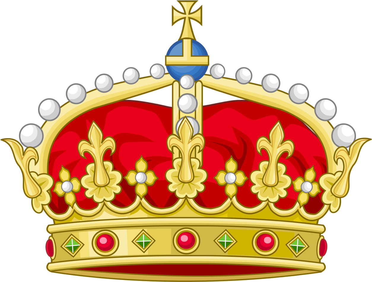 Heraldic Crown Of The Spanish Heir Apparent As Prince - Crown Of The Two Sicilies Clipart (1280x961), Png Download