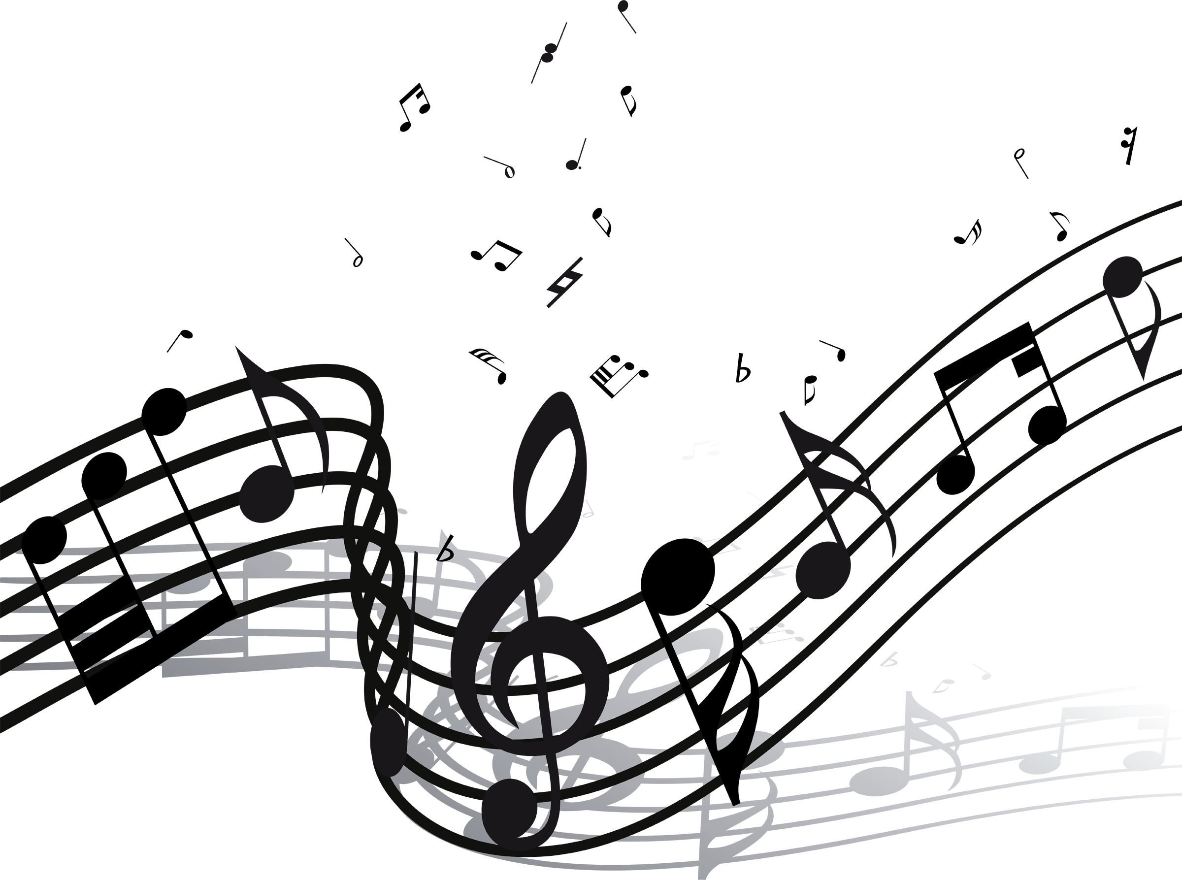 Fundo - Background Musical Png Clipart (2400x1787), Png Download
