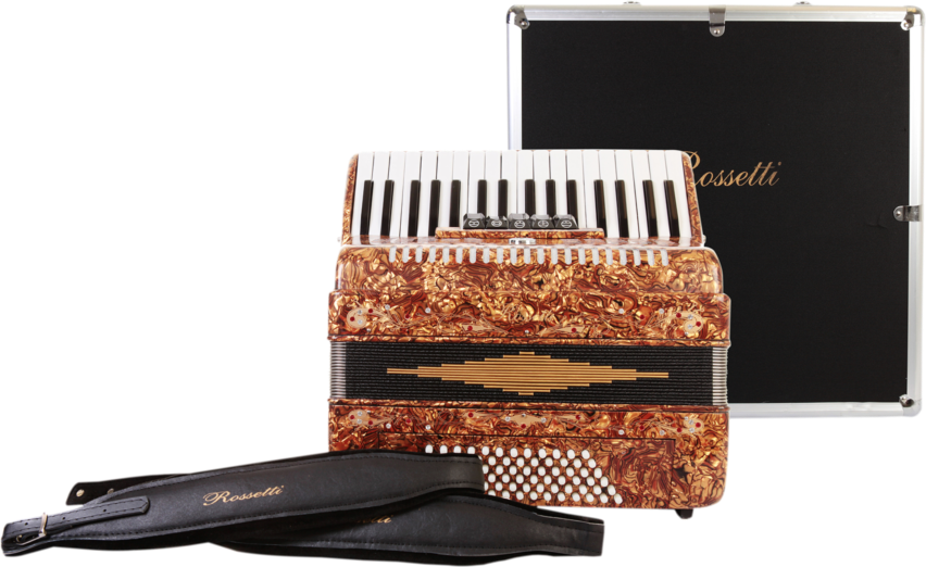 3460 72 Bass Rossetti Piano Accordion 20 Key 5 Switch - Coin Purse Clipart (852x522), Png Download