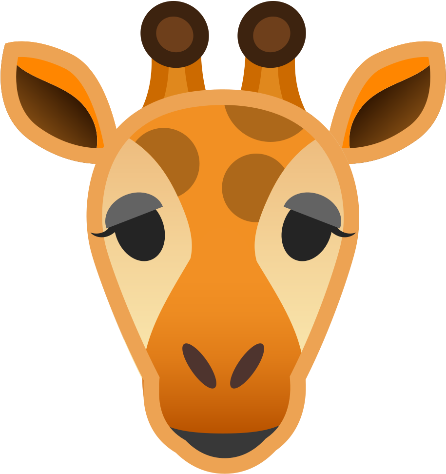 Svgicoicnspng Source - Giraffe Emoji Clipart (1024x1024), Png Download