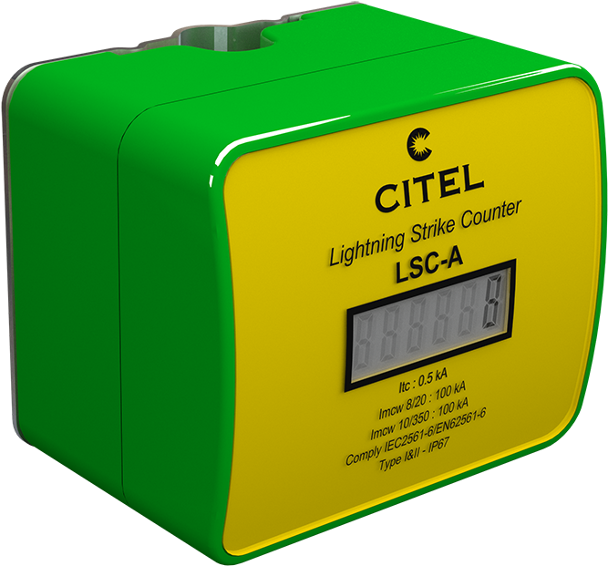 Lsc-a Lightning Current Counter - Surge Counter Citel Clipart (709x662), Png Download