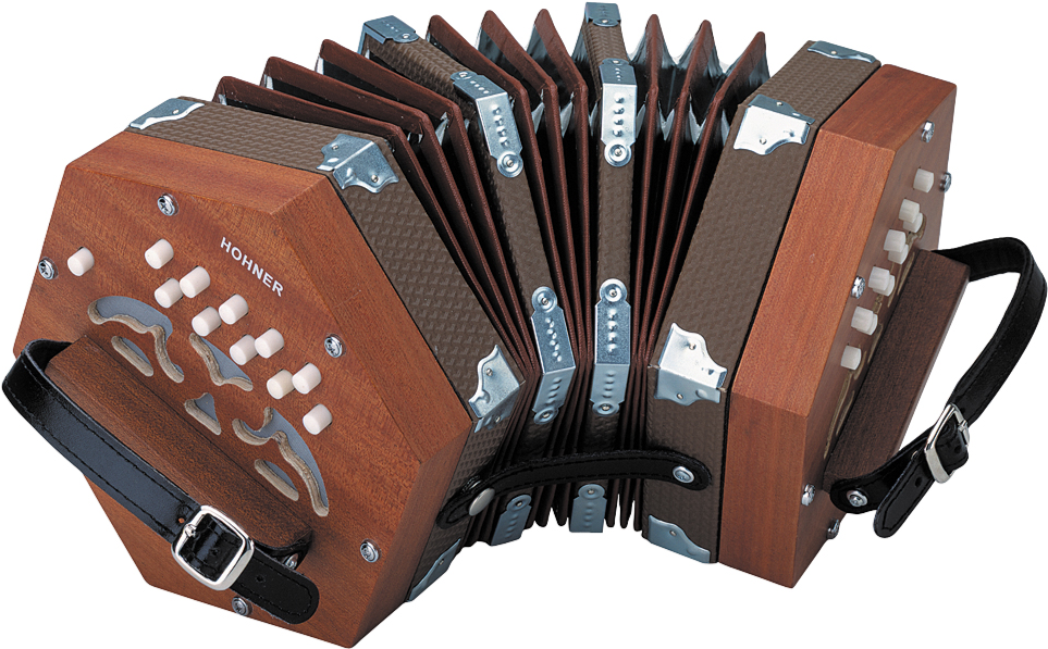 Hohner D40 Concertina Accordion 20 Key With Gig Bag - Concertina Instrument Clipart (1279x1024), Png Download