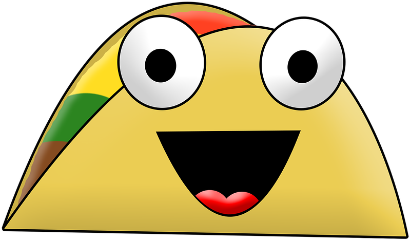 Cartoon Taco Free Illustration Taco Cartoon Silly Food - Taco Cartoon Clipart (960x583), Png Download