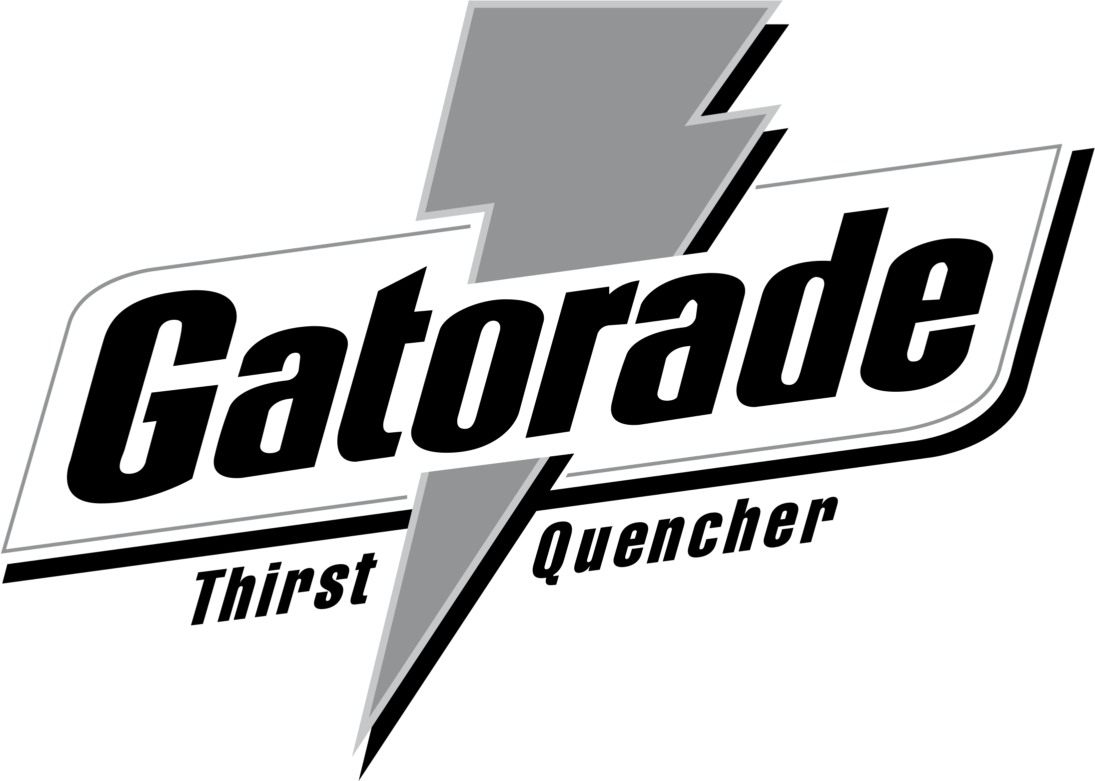 Gatorade Logo Png Transparent - Gatorade Clipart Black And White (2400x2400), Png Download