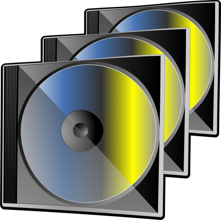 Compact Disc Dvd Cd Rom Blu Ray Disc Computer Icons - Audio Disc Clipart (752x750), Png Download