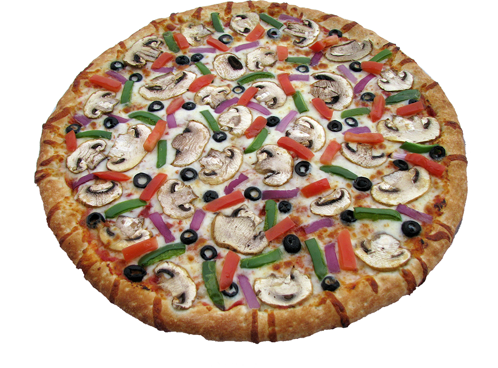 Vegetarian Pizza - Vegetarian Pizza Png Clipart (1000x740), Png Download