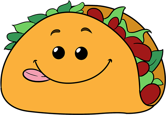 680 X 678 1 - Draw A Cartoon Taco Clipart (680x678), Png Download