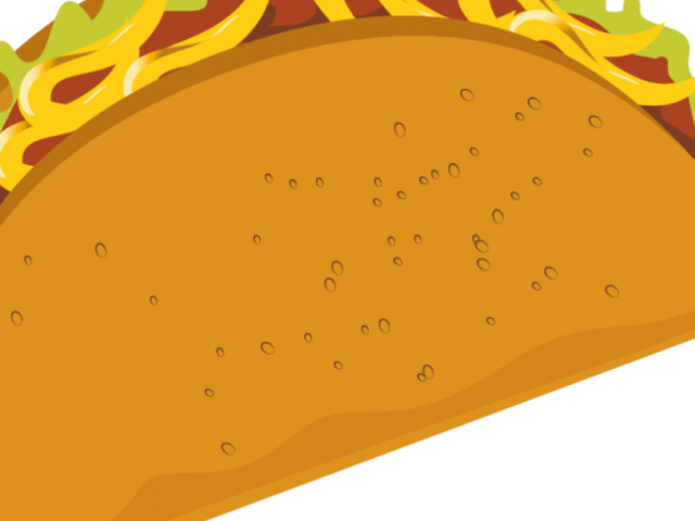 Taco Clipart Easy - Transparent Taco Clipart - Png Download (640x480), Png Download