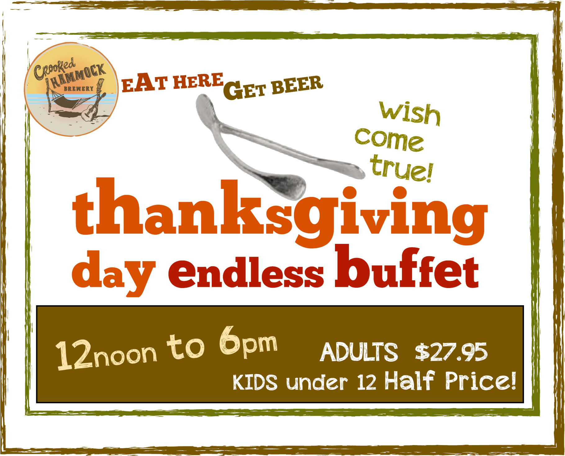 Thanksgiving Dinner At The Crooked Hammock - Poster Clipart (1820x1468), Png Download