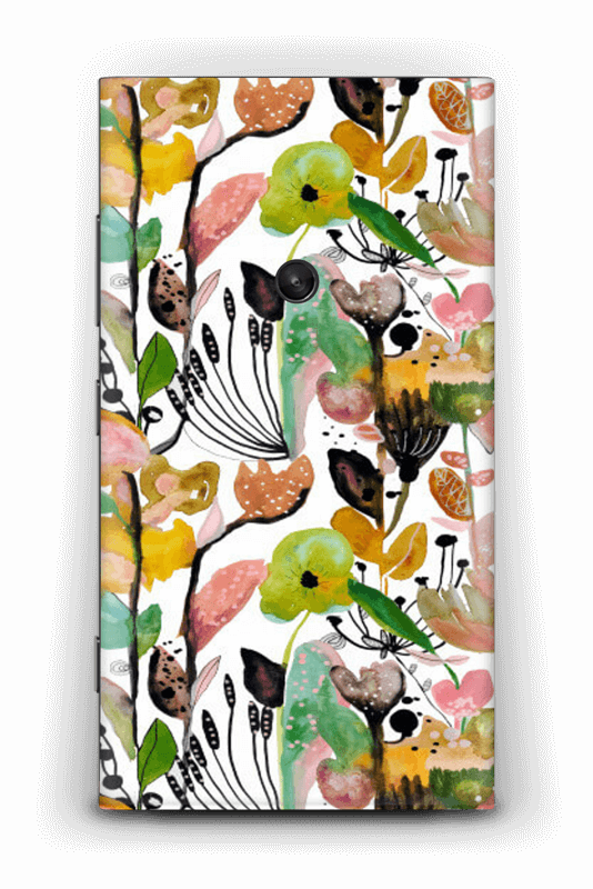 Blowing In The Wind Skin Nokia Lumia - Floral Design Clipart (534x800), Png Download