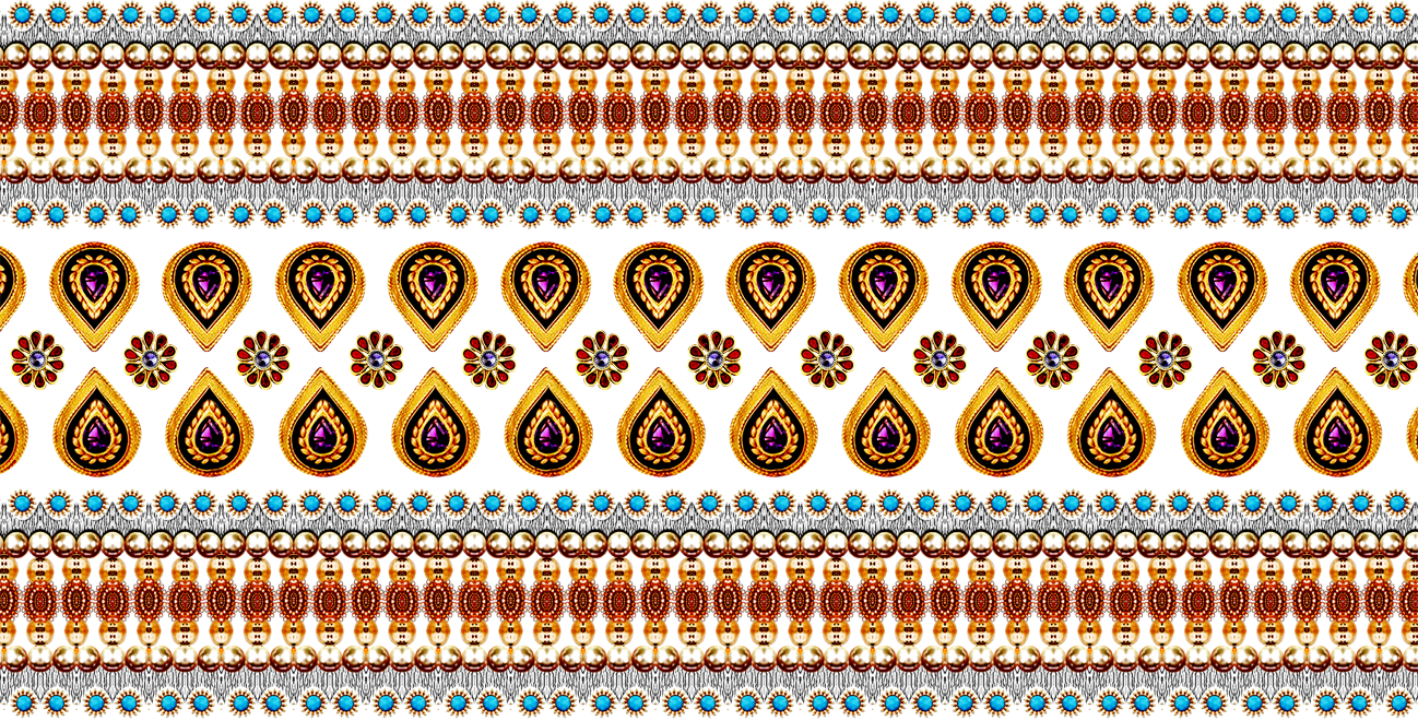 Digital Ladies Dress Pattern, Textile Design Png, Print - Circle Clipart (1298x660), Png Download