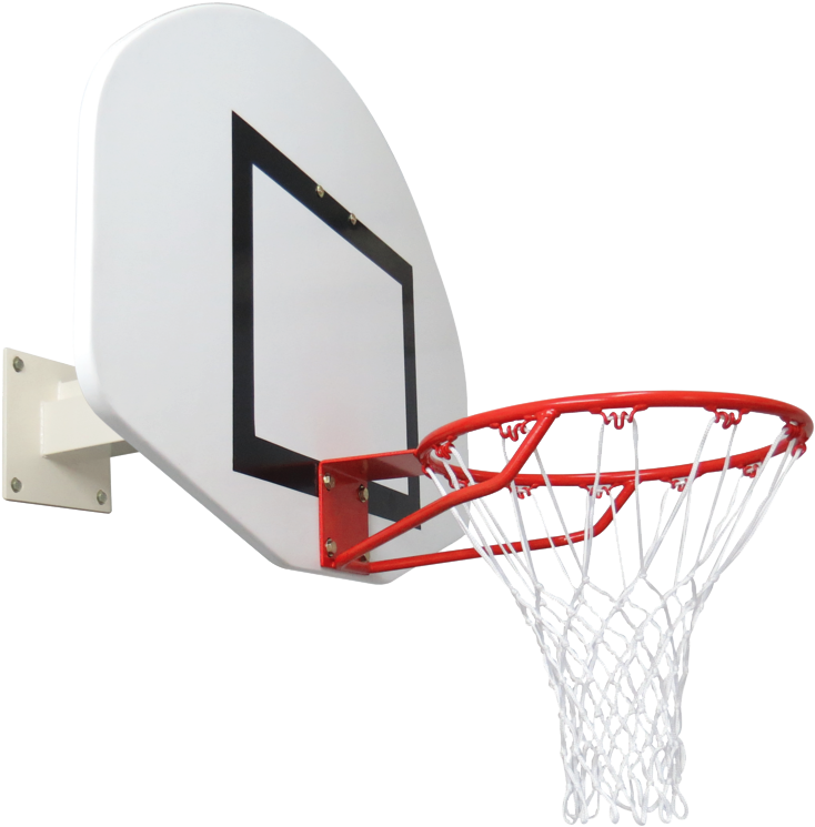 Wall Mounted Basketball Hoop Clipart (800x808), Png Download