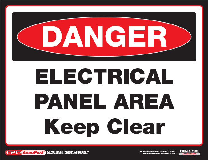 Dangel Electrical Panel Area Sign - Poster Clipart (675x1000), Png Download
