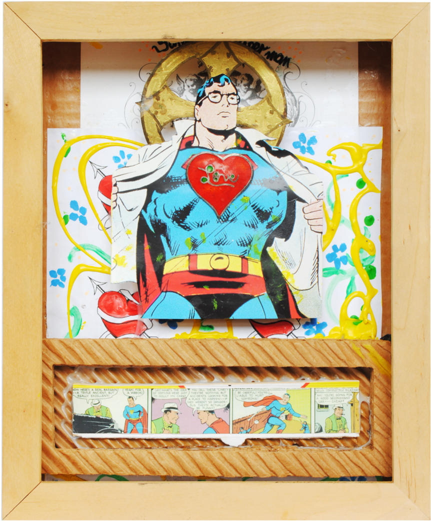 Superman - Vintage Superman Clipart (1000x1494), Png Download