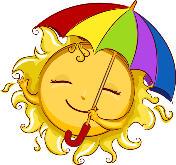 Happy Summer Vacation Png - Summer Clipart Transparent Png (600x562), Png Download