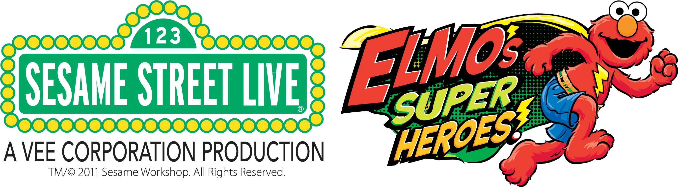 Sesame Street Live Logo Clipart (2743x758), Png Download
