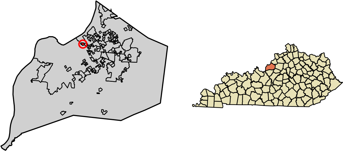 Map Of Kentucky Clipart (1200x567), Png Download
