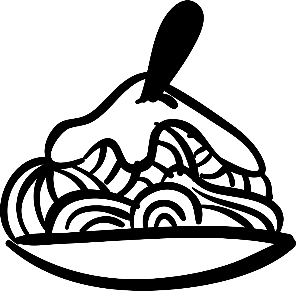 Food Meal Hand Drawn Plate Side View Comments - Png Icon Food Drawing Clipart (980x962), Png Download
