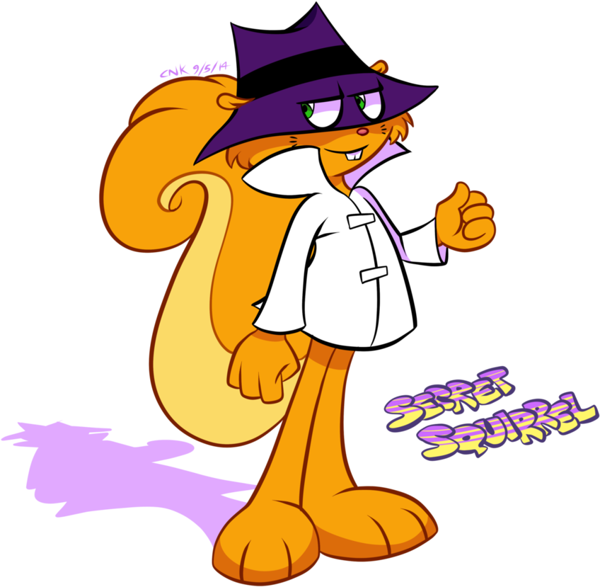 Secret Clipart Shhh - Secret Squirrel - Png Download (848x829), Png Download