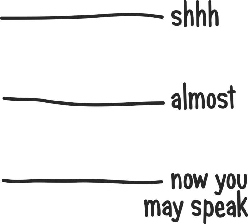 Shhh Not Yet Now You May Speak Clipart (800x724), Png Download