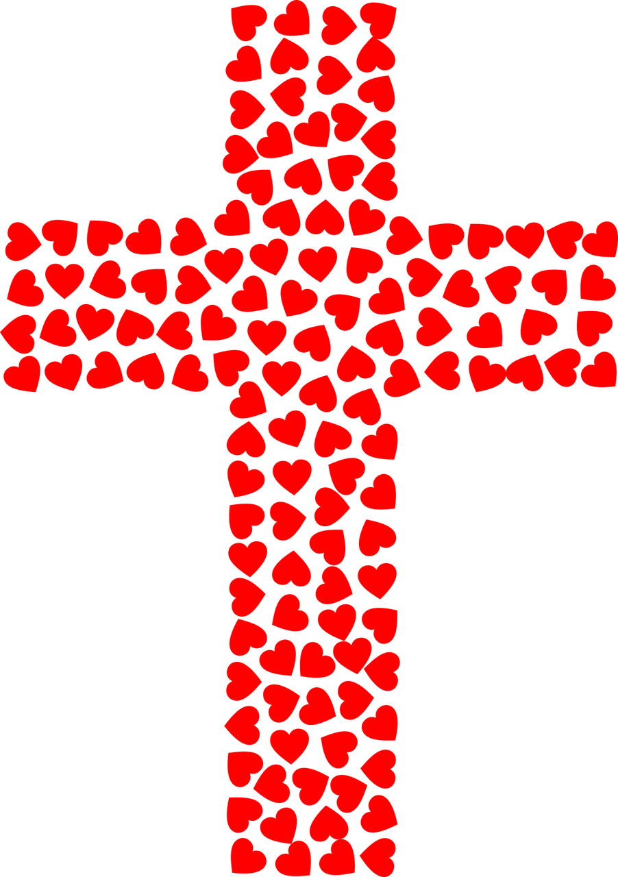 Jesus Cross Of Love - Kreuz Christus Clipart (902x1280), Png Download