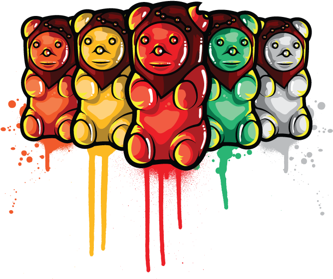 Gummy Bear , Png Download - Cartoon Clipart (667x559), Png Download