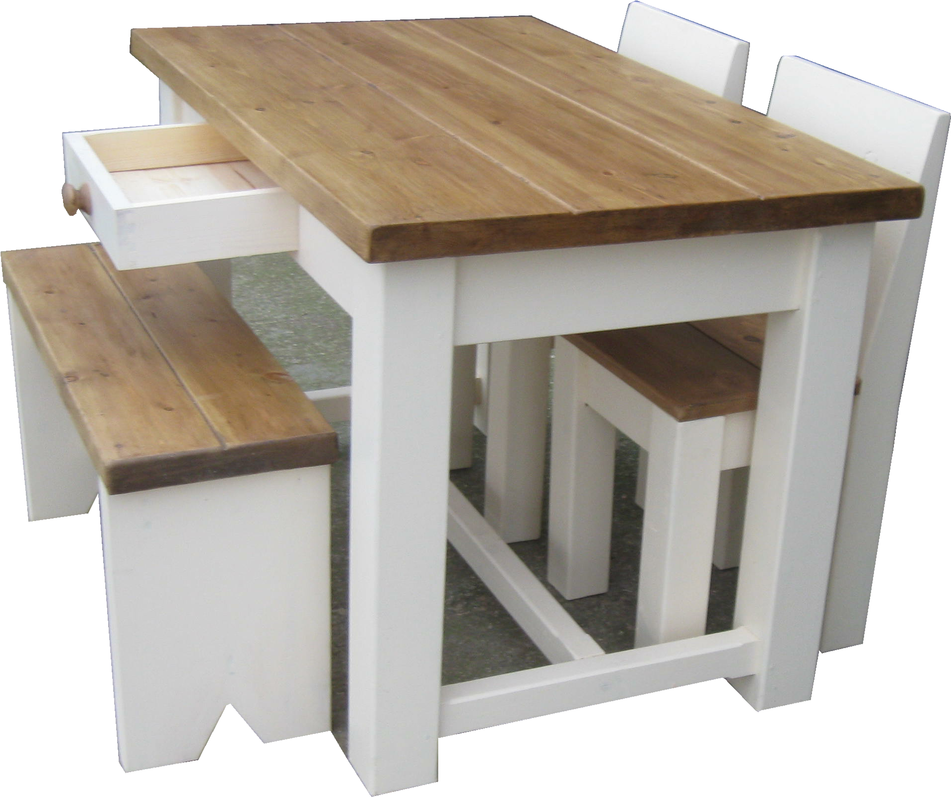 Refectory Table Set Larger Image - Picnic Table Clipart (2020x1736), Png Download