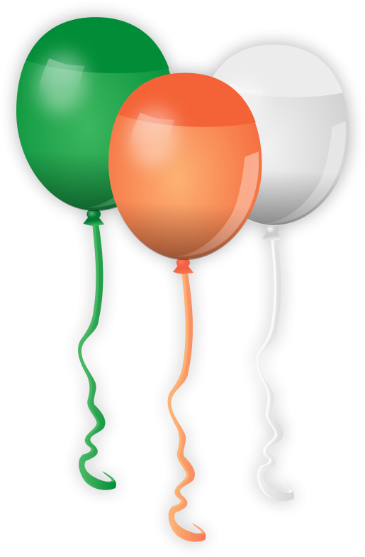 St Patricks Day Girl With Clover - St Patricks Day Balloons Clipart - Png Download (515x784), Png Download
